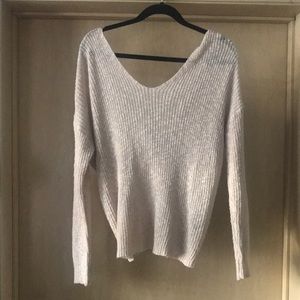 Open back sweater